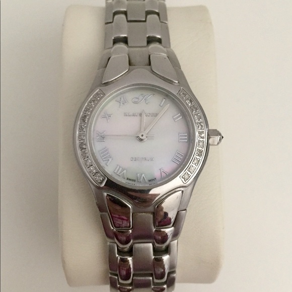 Elegant Klaus Kobec Women's Diamond Watch - Picture 1 of 8